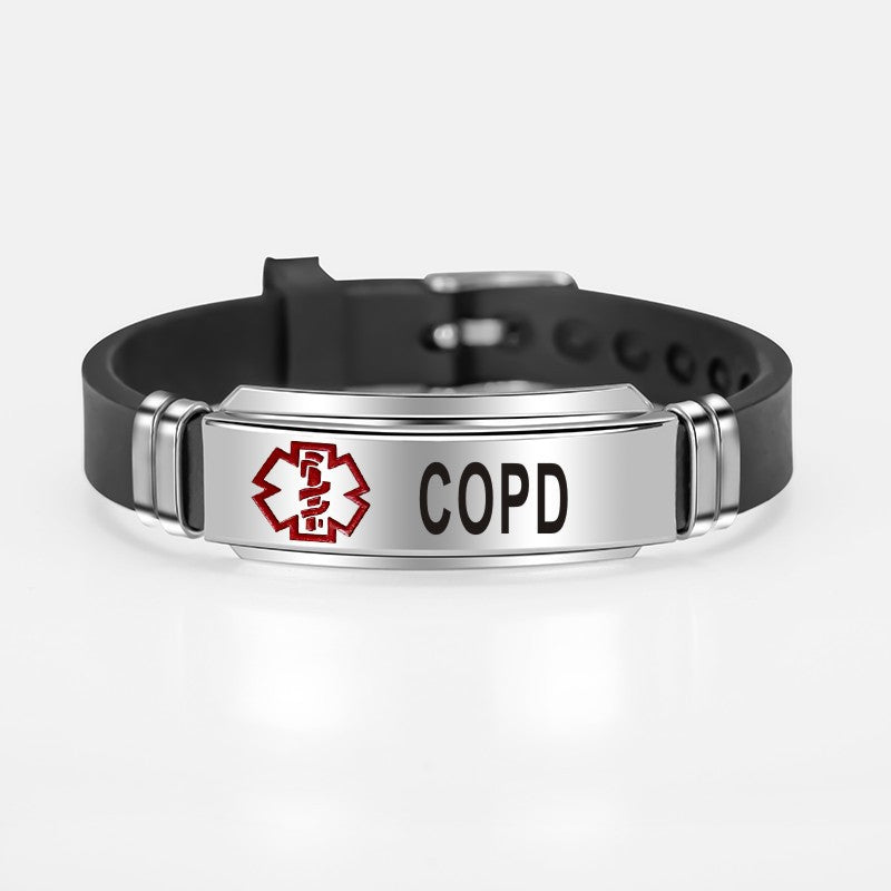 Medical logo Diabetic silicone bracelet